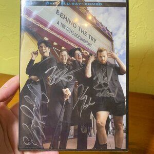 RAREST SEALED SIGNED The Try Guys Documentary (Signatures Under Plastic)